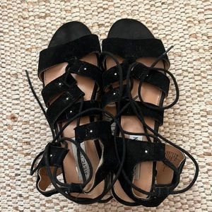 Steve Madden wrap up shoes. Worn a few times